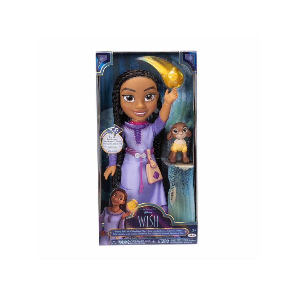 Boneca Musical Asha 35cm com 2 Figuras - Wish