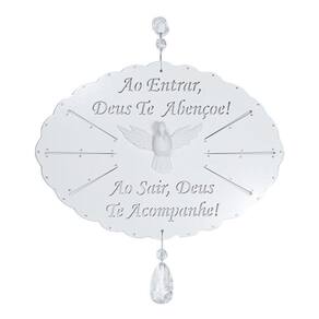 Quadro Em Mdf Com Divino Espírito Santo Cor Branco
