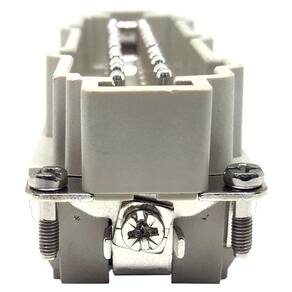 Miolo Tomada 24 Pinos Macho HE-024-M - Conector Inserto, 500V, 16A, IP65