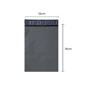 Envelope Plástico De Segurança 12x18 - Preto/Cinza