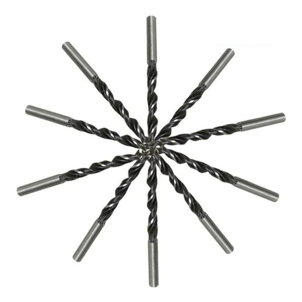 Kit 20 Broca 3 Pontas para Madeira em Aço Carbono 3 e 4mm - Starfer