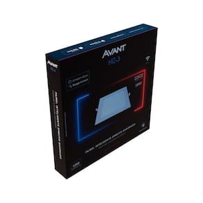 Plafon Painel Inteligente Avant LED Quadrado Embutir | Neo Smart, 18W, 22 cm, 1260 Lúmens
