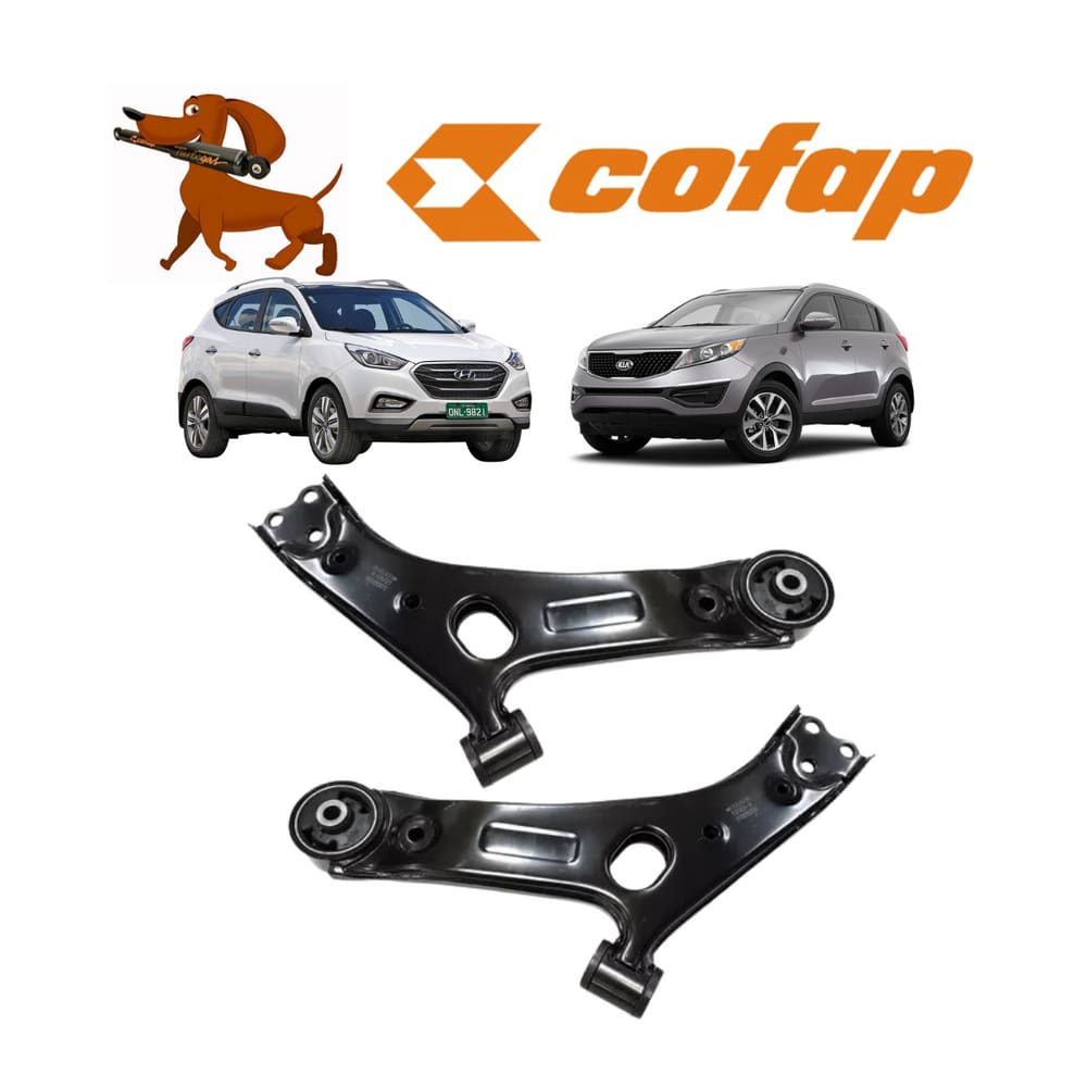 Bandeja Suspensão Cofap Direita+Esquerda Dianteira Sem Pivô Kia Sportage 2011 A 2017