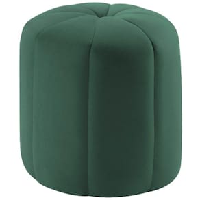 Puff Puf Para Sala P09 Veludo Verde Dmobiliario