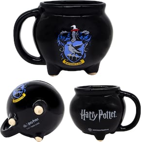 Caneca 3D Caldeirão Corvinal Ravenclaw Porcelana 500ml Oficial Harry Potter