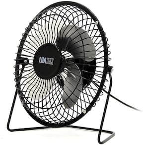 Mini Ventilador USB LuaTek em metal 4 Pás para PC e Notebook G 906