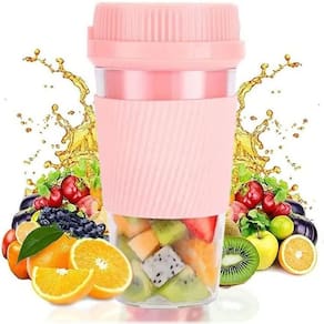 Copo Mixer Mini Portátil Compacto Para Vitaminas E Shakes (Rosa)