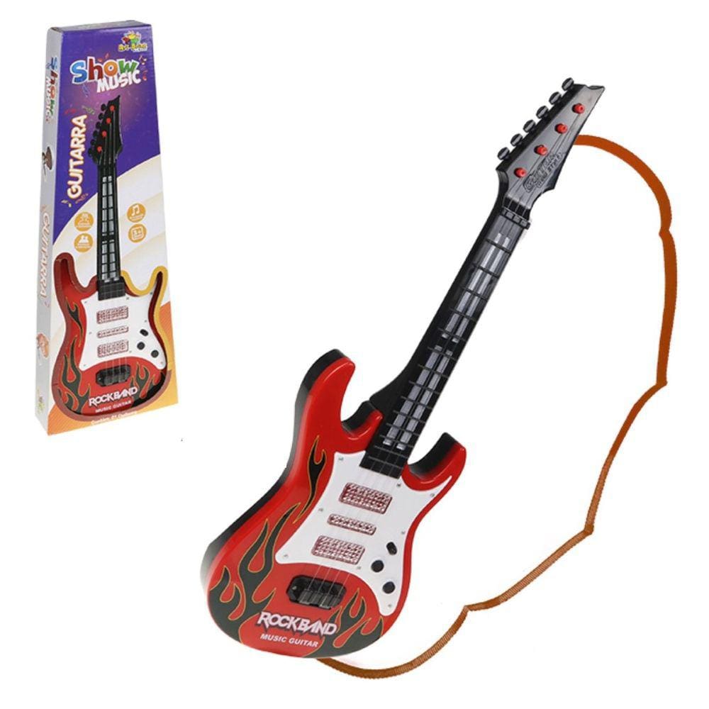 Guitarra Infantil Brinquedo Som Violão Criança Menino Menina