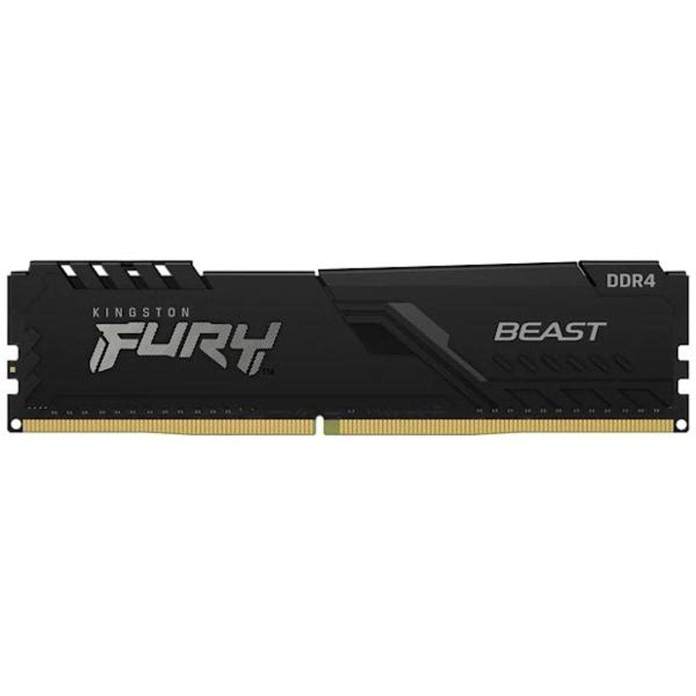 Memória 32GB DDR4 3200MHz, Kingston Fury Beast Black para Desktop/Gamers, KF432C16BB/32 KINGSTON
