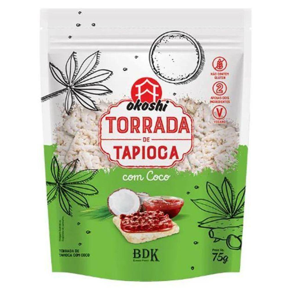 Kit 6X: Torrada De Tapioca Com Coco Okoshi 75G