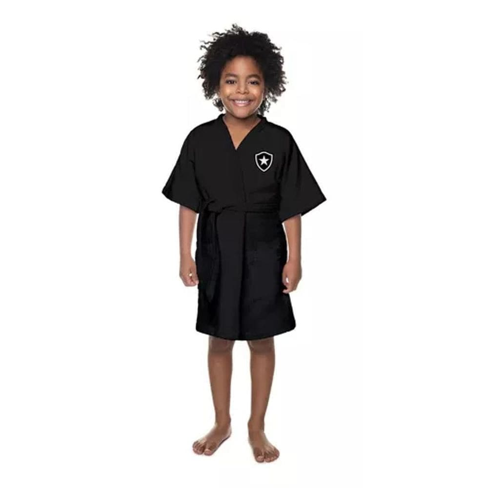 Roupão Aveludado Infantil Quimono Botafogo P Lepper