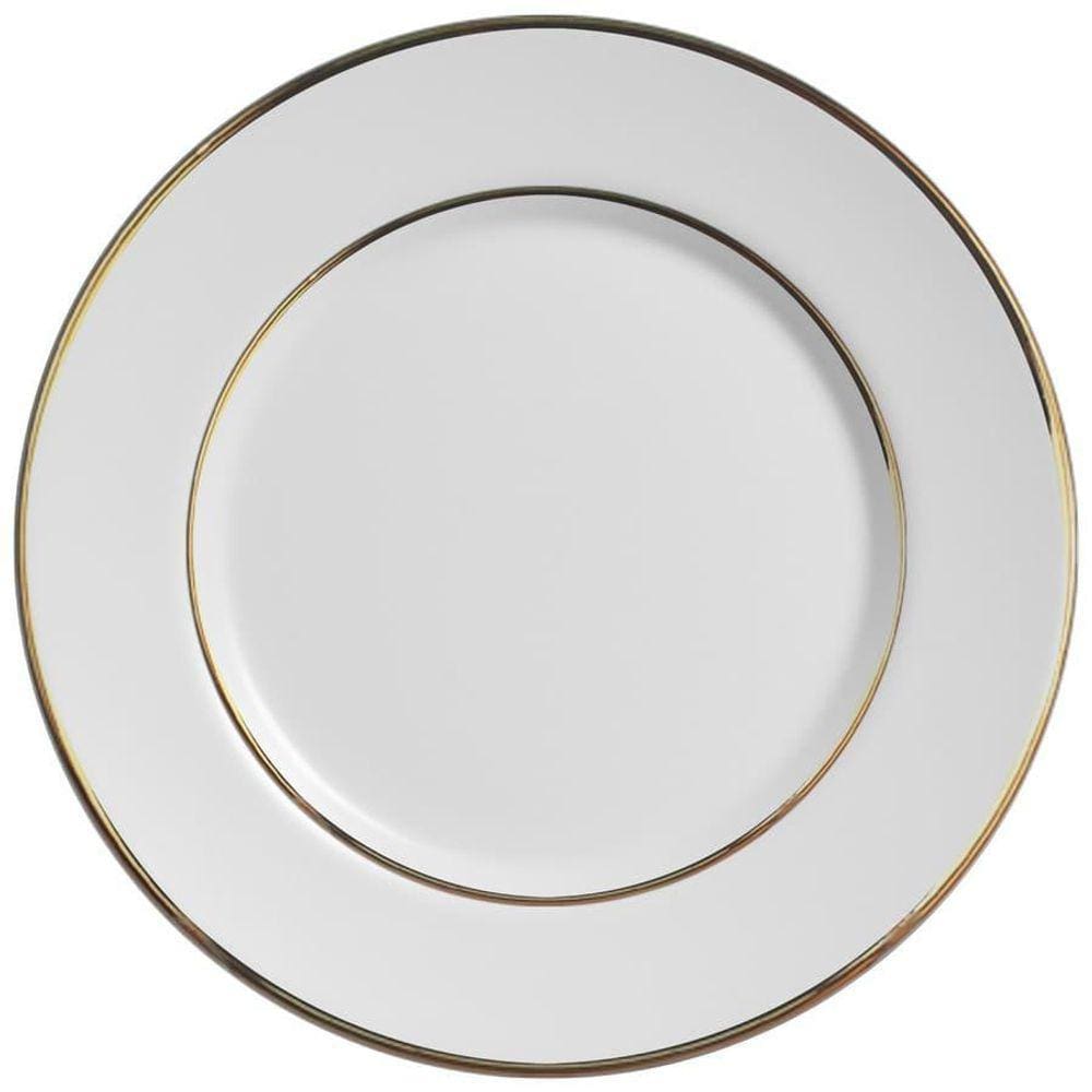 Sousplat Cerâmica Branca 34cm - Alta Qualidade e Resistência