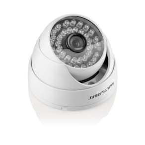 Câmera de Segurança Dome Multilaser 720p, 2.8mm, 24 leds, Branca, IP66 - SE140