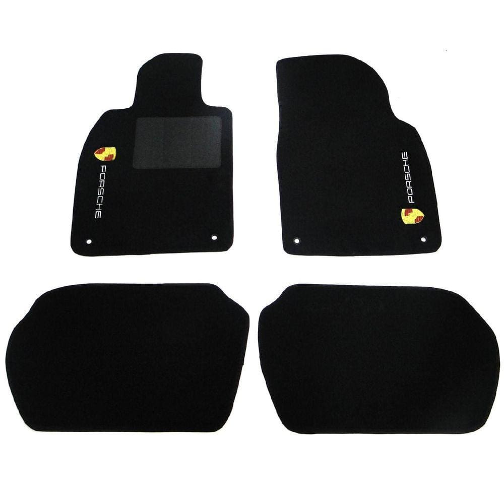 Tapete Automotivo Porsche Carpete Luxo Preto 11mm - Tapecars