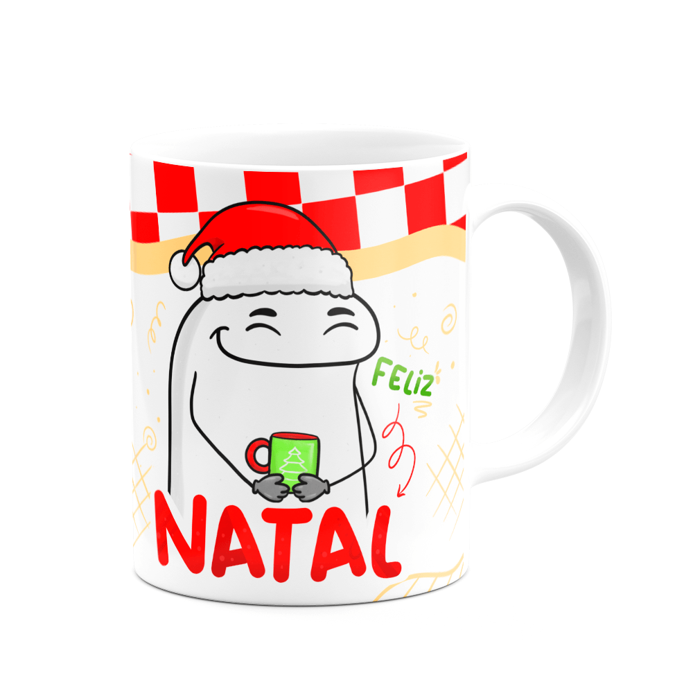 Caneca Flork Natal - Feliz Natal! Branca | Casas Bahia