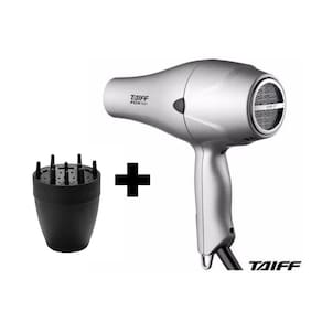 Kit Taiff - Secador Profissional Fox Ion Prata 2000W 220V + Difusor De Ar Smart