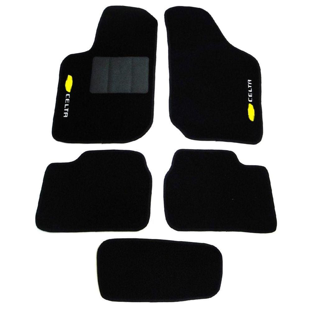 Tapete Automotivo Celta Carpete 5mm Preto - Tapecars