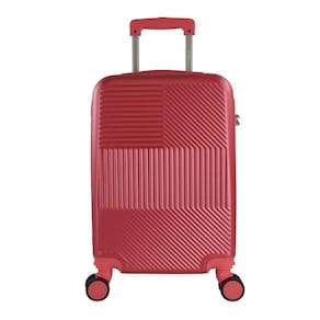 Mala de Bordo Abs para Viagem Yins 21190 Cadeado Integrado Rodas Duplas 360 Rosa