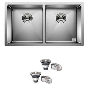 Cuba Dupla Quadrada Inox 304 Gourmet 9040 com Válvula - EC046
