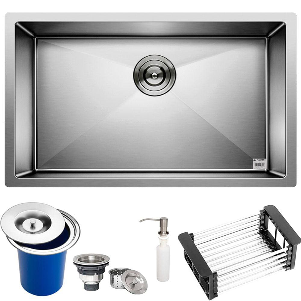 Cuba Quadrada Inox 304 Gourmet 7040 Lixeira 5L e Acessórios - EC345