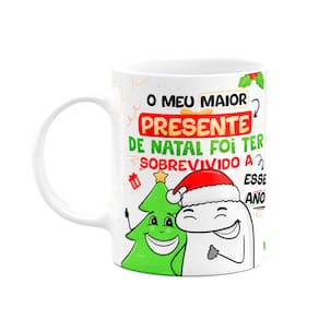 Caneca Flork Natal - Sobreviver foi meu maior presente
