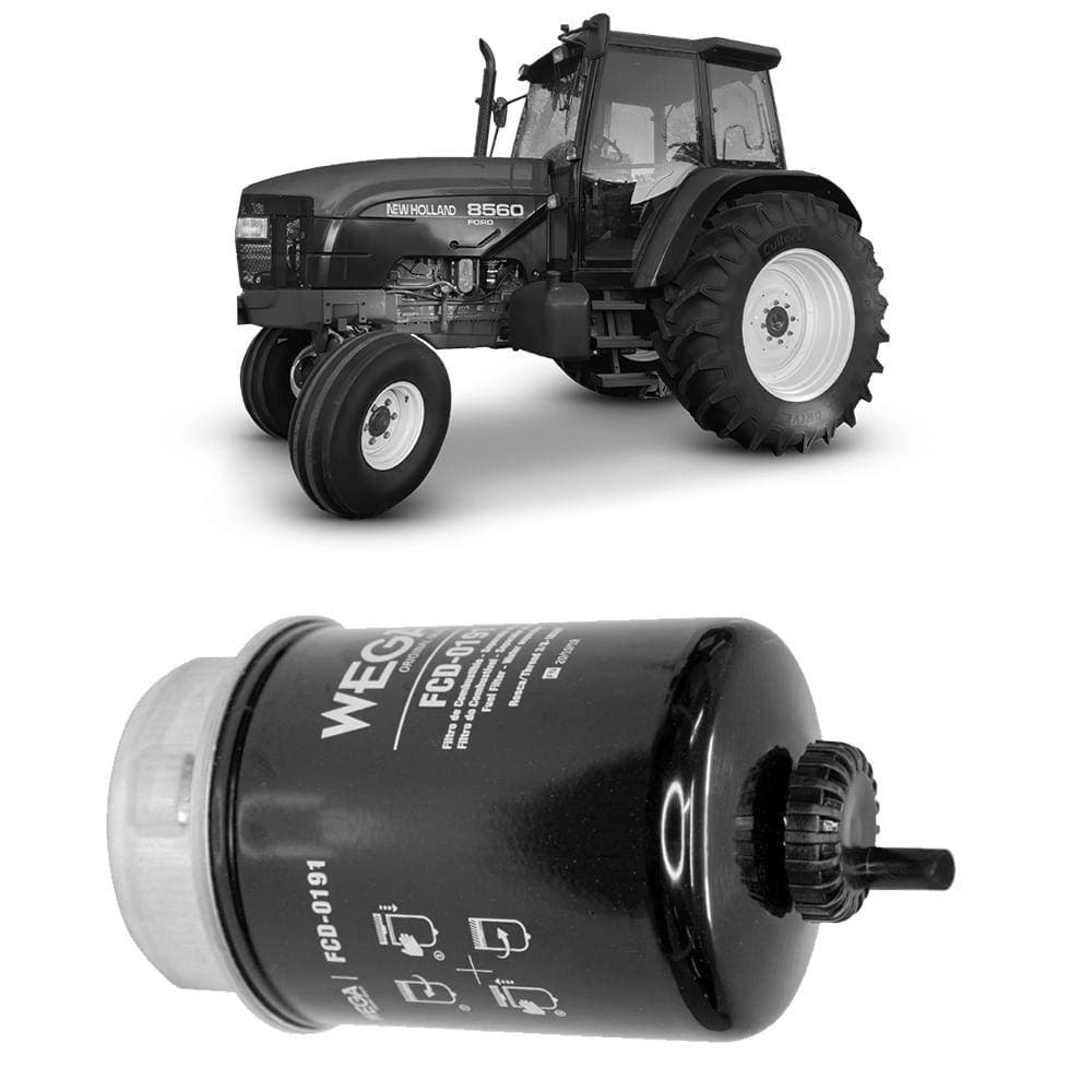Filtro Combustível New Holland 8260 8560 95 a 2000 Wega