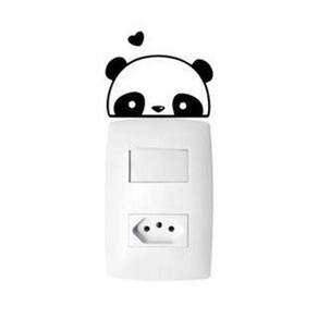 Adesivo Interruptor Panda Mod07 em Vinil - Superfícies Lisas