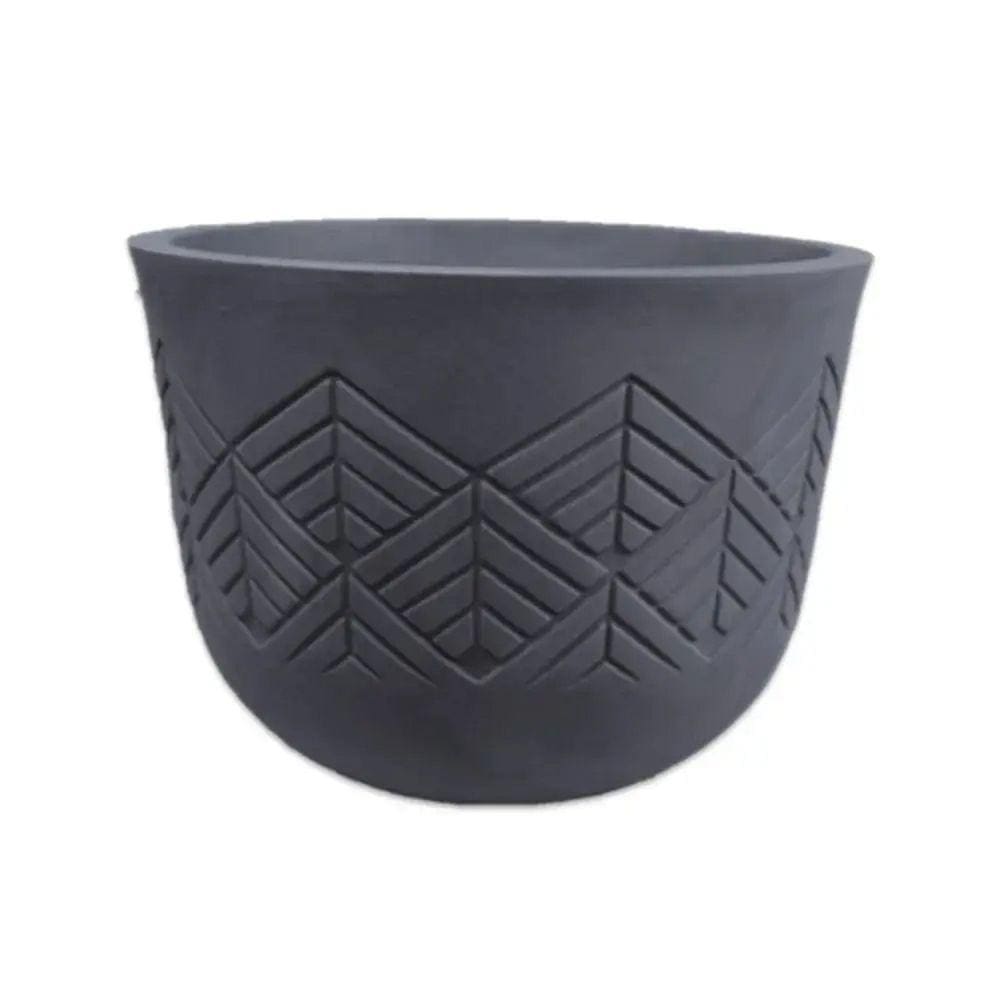 Vaso Tribo Redondo 42 Japi Preto Ardosia