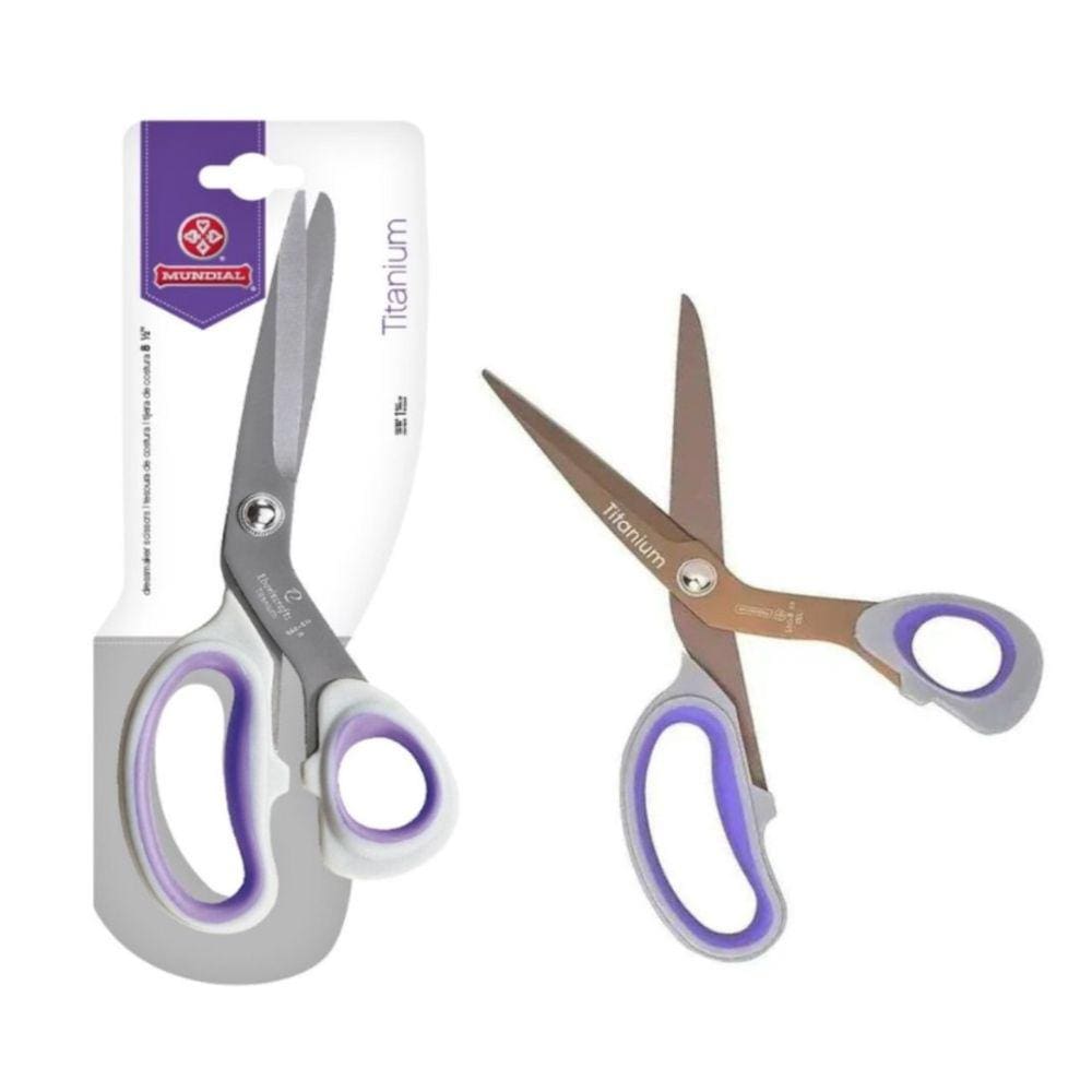 Tesoura De Costura Mundial Titanium Multiuso 560-8 1/2 22cm