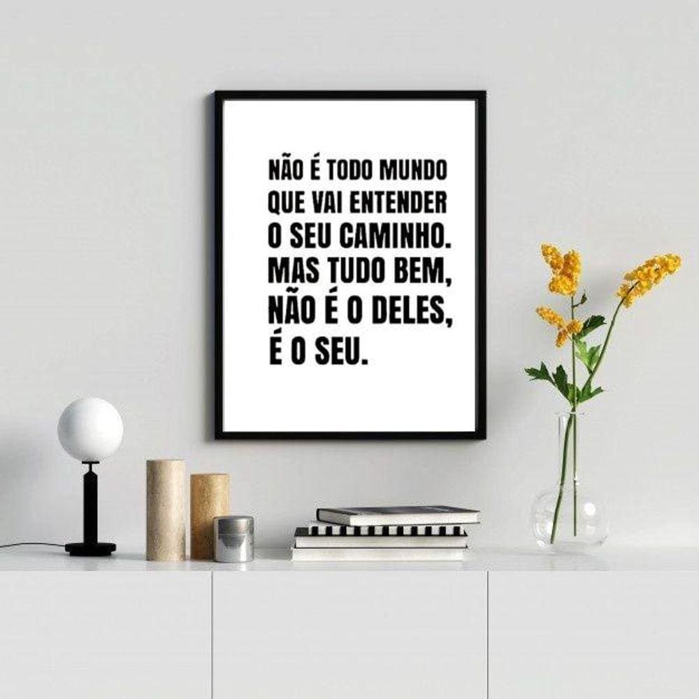 Quadro Decorativo Caminho É Teu 45x34cm