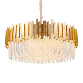 Lustre Pendente Skylight Fancy 3013L Dourado Redondo 80 G9 Bivolt