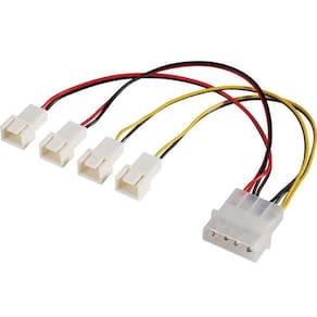 Cabo Molex para Cooler - 4 Coolers x 3 pinos - 15 cm - Akasa AK-CB001