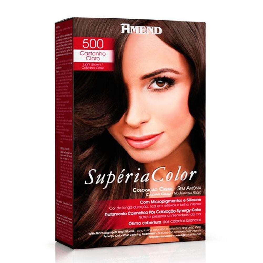 Kit Tonalizante Supéria Color Amend 500 Castanho Claro