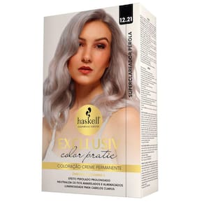 Kit Tintura Haskell Excllusiv Color Pratic Superclareador Pérola 12.21