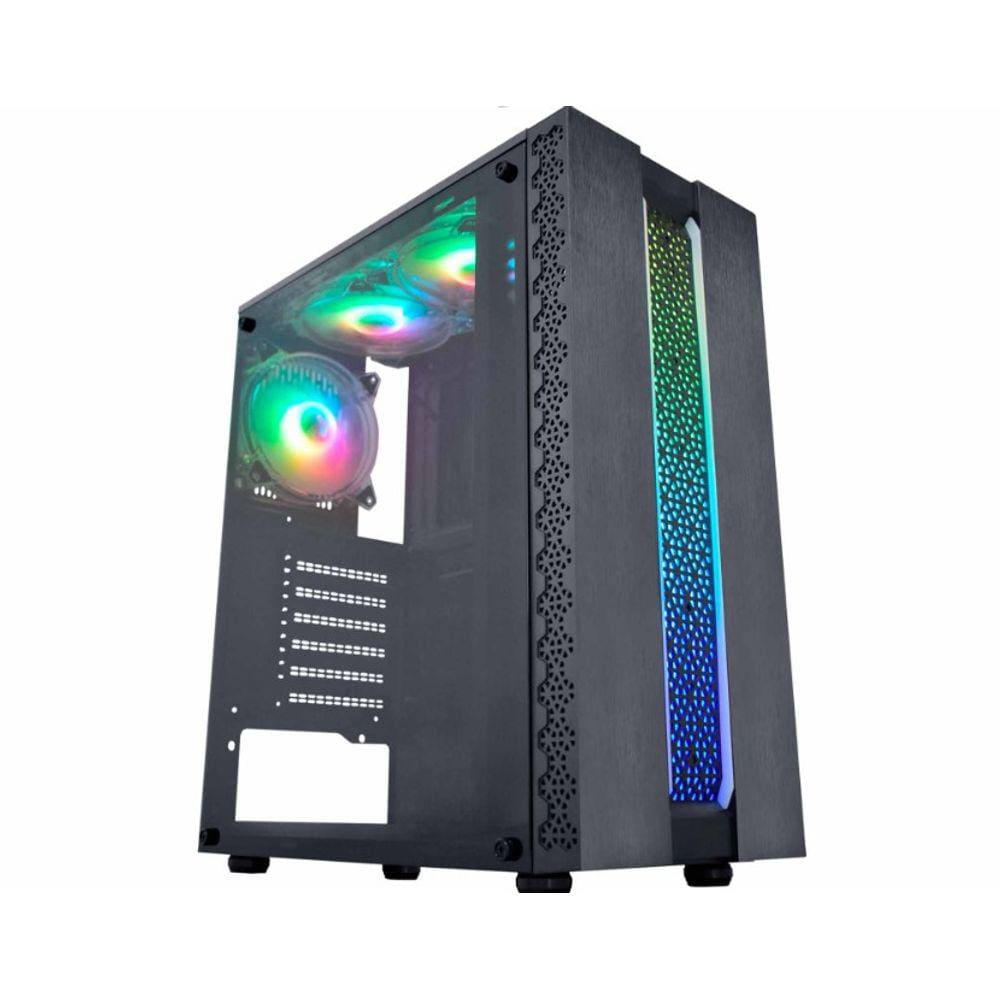 Gabinete Gamer Kratos Kmex CG-42TP Led RGB