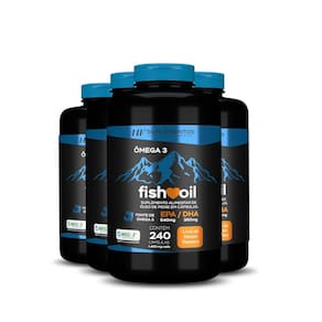 Kit 4X Omega 3 Fish Oil Meg 3 240 Cps Hf Suplementos