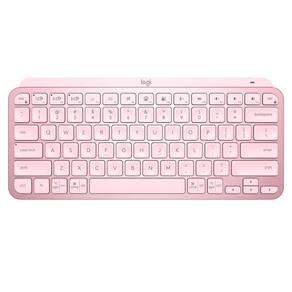 Teclado sem Fio Logitech MX Keys Mini - Padrão US - Rosa - Bluetooth - 920-010507