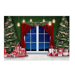 Fundo Fotográfico Tecido Gigante 3D Natal 3,00X2,50 Horizontal