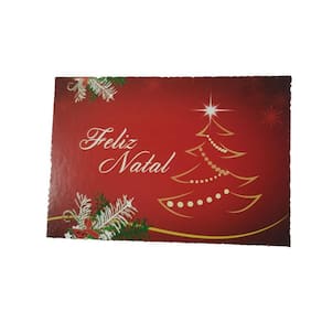 Caixa De Natal 6 Brigadeiros - Modelo 5 - Kit 25Und
