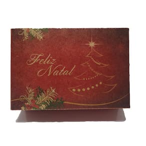 Caixa De Natal 6 Brigadeiros - Modelo 10 - Kit 25Und
