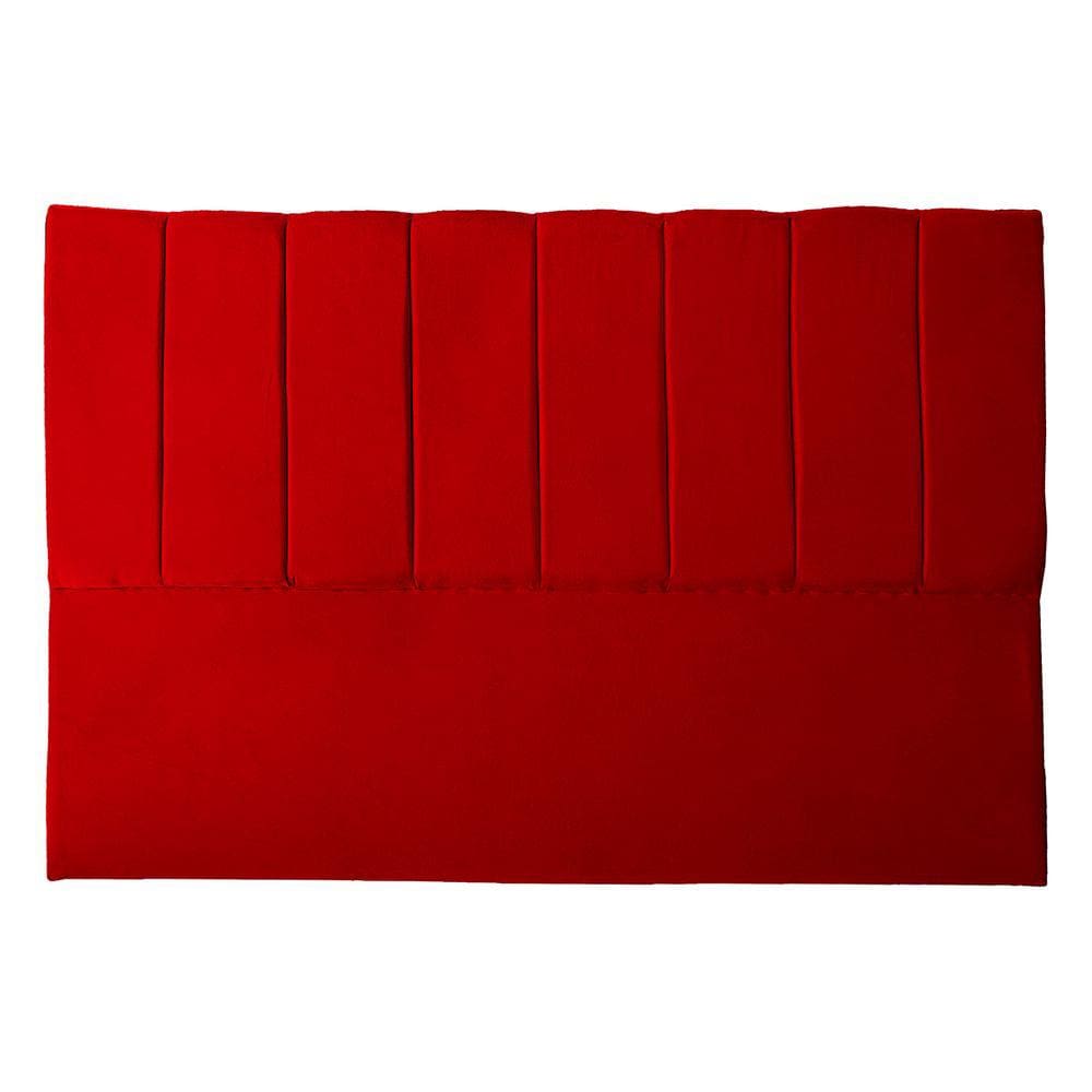 Cabeceira Casal Queen Estofada para Cama Box Dália Suede vermelho