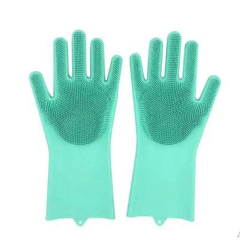Luva Magica Limpeza De Silicone Escova Esponja Lavar Louça