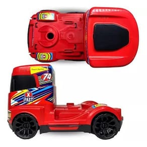 Caminhão De Brinquedo Cabine De Plástico 29Cm - Vermelho
