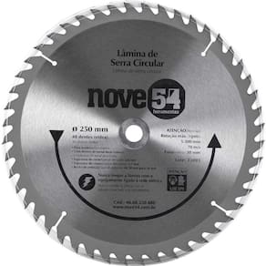 Lâmina De Serra Circular Vídea 250mm 48 Dentes Nove54