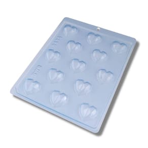 Forma BWB Simples Coração Lapidado Bombom Trufa 6g C/ 10 Un.