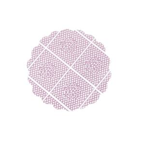 Tapetinhos Rosa Fundo Rendado Para Doces7 Cm. C/ 100 Un.