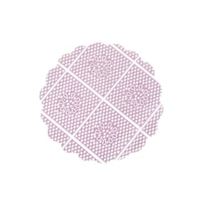 Tapetinhos Rosa Fundo Rendado Para Doces 9 Cm. C/ 500 Un.