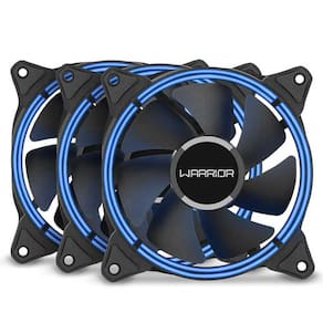 Kit 3 Coolers 120mm Multilaser Warrior Harb - LED Azul - GA193