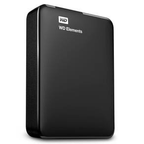 HD Externo Portátil 4TB Western Digital Elements - USB 3.0 - WDBU6Y0040BBK