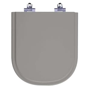Assento Sanitário Laqueado Soft Close Vogue Plus Cinza Vip (cinza Escuro) Para Vaso Deca